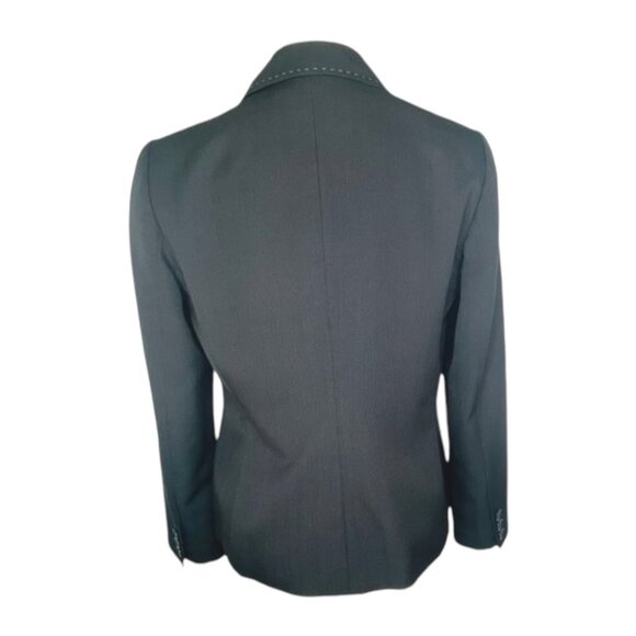 Kasper Womens Black Blazer Size 6 High-Quality Polyester Stylish Stitching Desig - Picture 8 of 8